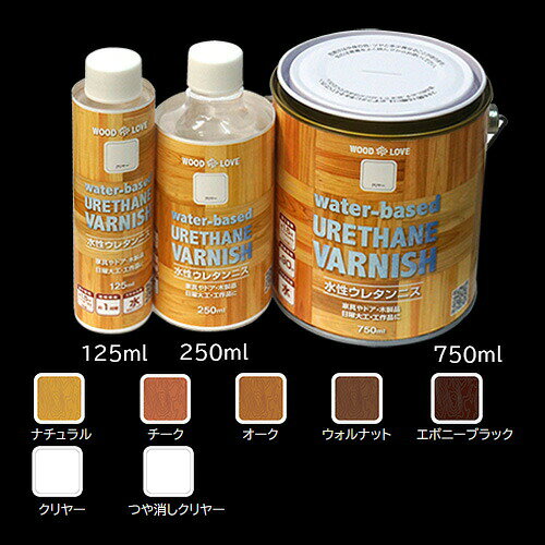 ニス WOOD LOVE 水性ウレタンニス 750ml クリヤー ニッペ ウレタンニス 水性 水性...