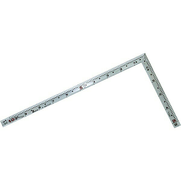 さしがね 曲尺角厚 シルバー 1尺 表裏同目 10626 シンワ測定 曲尺 差し金 差金 シンワ 定規 工具 測定 ..