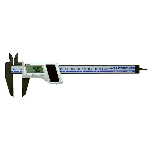 Rakuten - ノギス デジタルノギス カーボンファイバー製 150mm ソーラーパネル 19981 シンワ測定 ノギス デジタル マイクロメーター デジタル M1