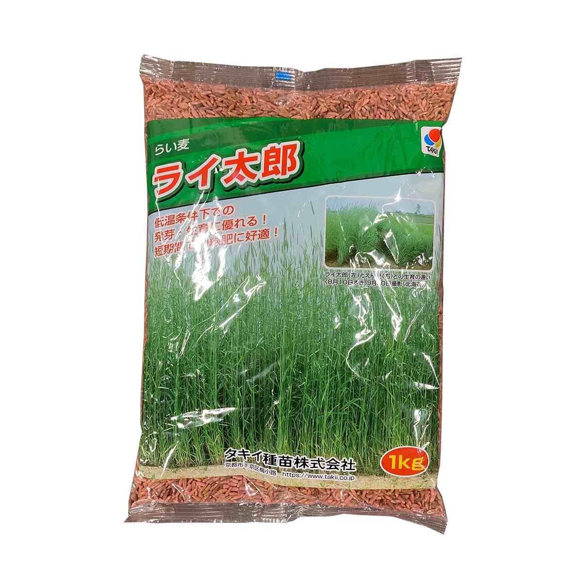 超極早生ライ麦 ライ太郎 1kg タキイ種苗 タネのタキイ 種子 緑肥 代金引換不可 送料無料