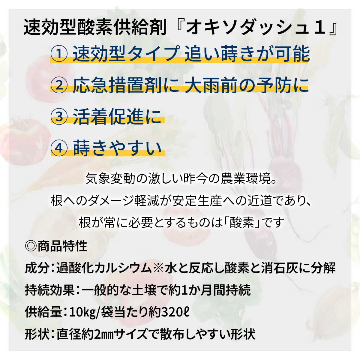 法人限定 速効性酸素供給剤 オキソダッシュ1 10kg×30袋 タキイ種苗 酸素供給剤 オ...