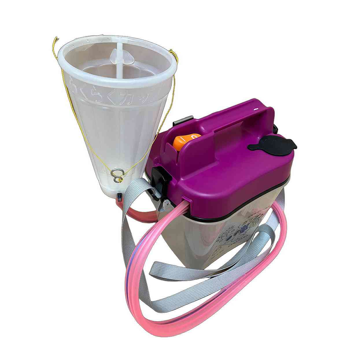 喷雾器 - 電池式 ジベレリン処理器 らくらくカップ3 (小カップ付) 中川製作所 葡萄 生産 ぶどう ジベレリン処理 農業用 種なしぶどう栽培 ブドウ栽培