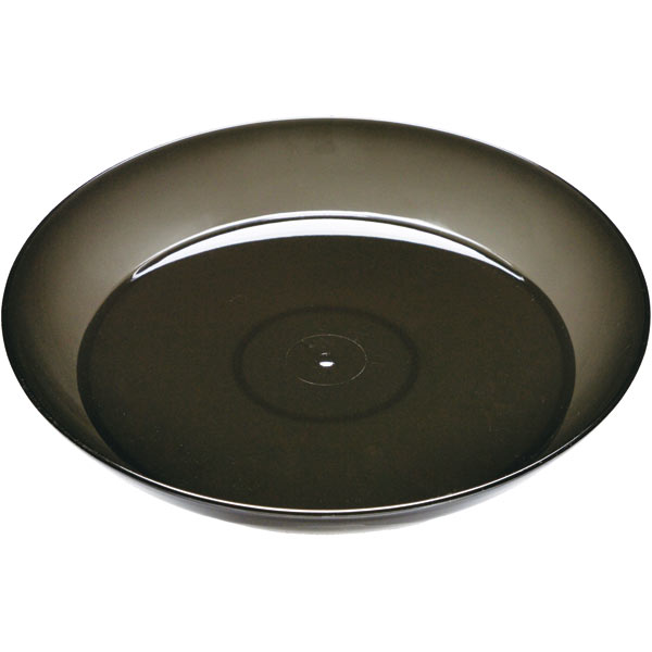 クリアプレート 4号 クリアブラック 大和プラスチック 鉢皿 M12