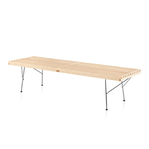 【ポイント5倍!】Herman Miller（ハーマンミラー）Nelson Platform Bench（プラットフォーム ベンチ）1525mm メープル/メタルベース【取寄品】[2671525PB60MUL]