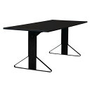 artek(アルテック)ダイニングテーブル KAARI TABLE(カアリ・テーブル) W200cm ブラックステインオーク/ブラックグロッシー【受注品】