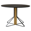 artek(アルテック)ダイニングテーブル KAARI TABLE(カアリ・テーブル) φ110cm ナチュラルオーク/ブラックリノリウム【受注品】