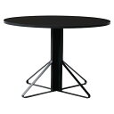 artek(アルテック)ダイニングテーブル KAARI TABLE(カアリ・テーブル) φ110cm ブラックステインオーク/ブラックグロッシー【受注品】