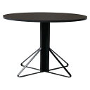 artek(アルテック)ダイニングテーブル KAARI TABLE(カアリ・テーブル) φ110cm ブラックステインオーク/ブラックリノリウム【受注品】
