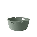 MUUTO(ムート)RESTORE ROUND BASKET ダスティーグリーン(3)