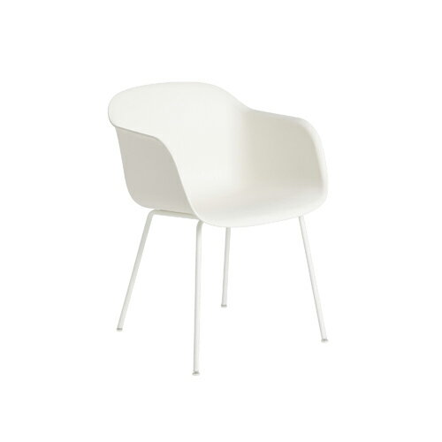 MUUTO(ムート)FIBER ARMCHAIR TUBE BASE ナチュラルホワイト/ホワイト