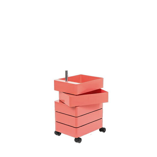 Magis（マジス）収納家具360°CONTAINER 5 drawers ピンク / ブラックキャスター