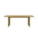 マルニコレクション テーブル MALTA(木脚) オーク/ナチュラルホワイト w200cm