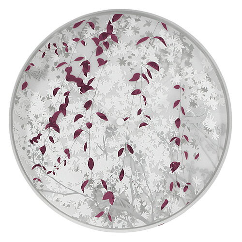 森のイメージをモチーフにしたデザイン掛け時計