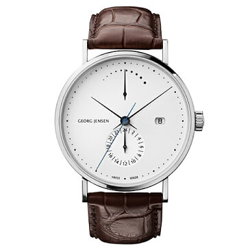 Georg Jensen（ジョージ ジェンセン）「KOPPEL GMT POWER RESERVE（コッペル GMT パワーリザーブ）」41mm/ホワイト