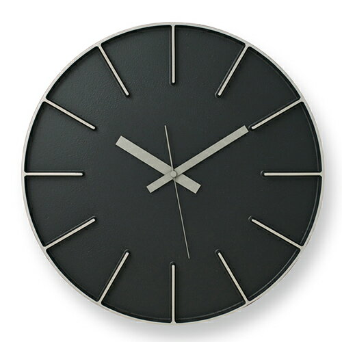 Lemnos レムノス 掛時計 edge Clock エッジ クロック Φ350mm ブラック