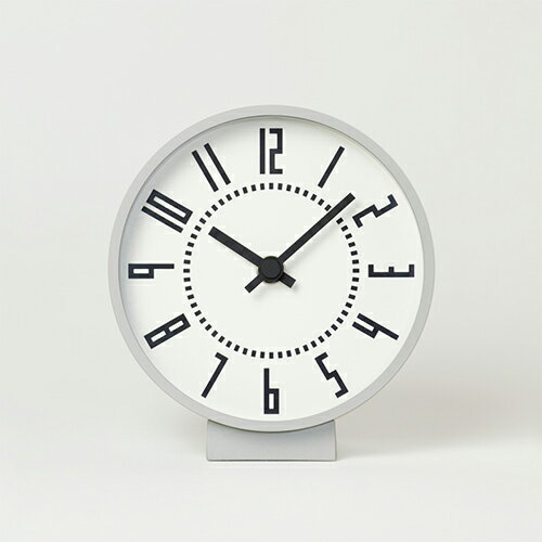 Lemnos（レムノス）置時計 eki clock S（エキ クロック エス） ホワイト  13,200円（税込）