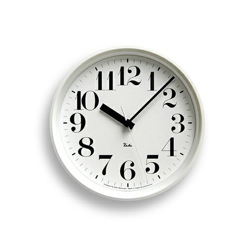 Lemnos レムノス Riki Steel Clock 電波時計/ホワイト[996WR0825WH]