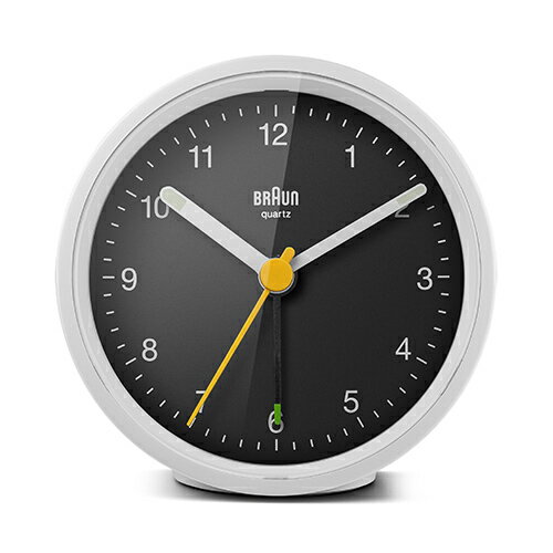 BRAUNʥ֥饦ֻ Classic Analog Alarm Clock BC12WB 75mm ۥ磻ȡߥ֥å