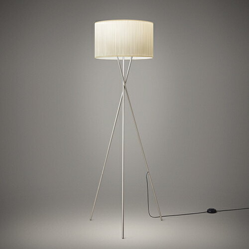 【即納】YAMAGIWA（ヤマギワ）フロア照明 BAUMN（バウム）3脚タイプ w580mm ホワイト×ホワイトブロンズ【ランプ別】