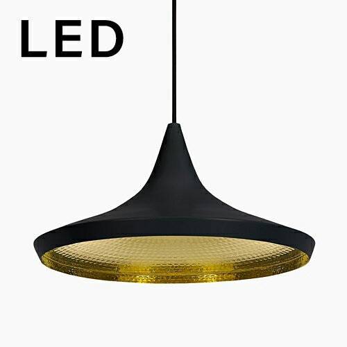 TOM DIXON（トム・ディクソン）ペンダント照明 BEAT WIDE PENDANT LED ビート ワイド ブラック（LED光源内蔵）