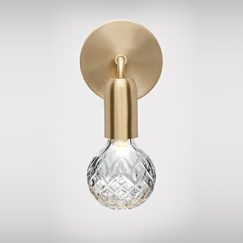 LEE BROOM（リー・ブルーム）ブラケット照明 CLEAR CRYSTAL BULB（クリスタル バルブ）WALL LIGHT クリア/ブラス（専用ランプ）【要電気工事】