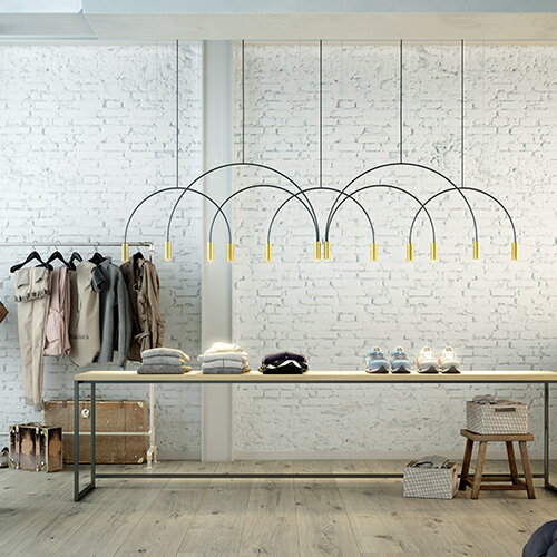 Estiluz（エスティルース）ペンダント照明 VOLTA L73.2D ブラック（受注品）