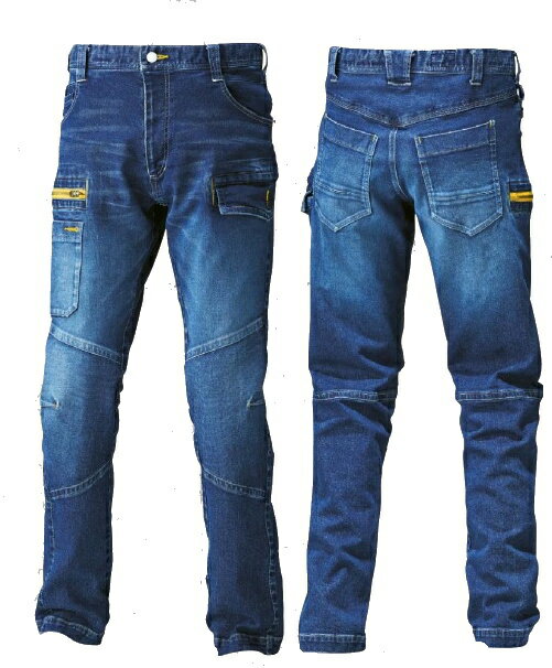 寅壱デニムカーゴパンツ（メンズ）Lサイズ