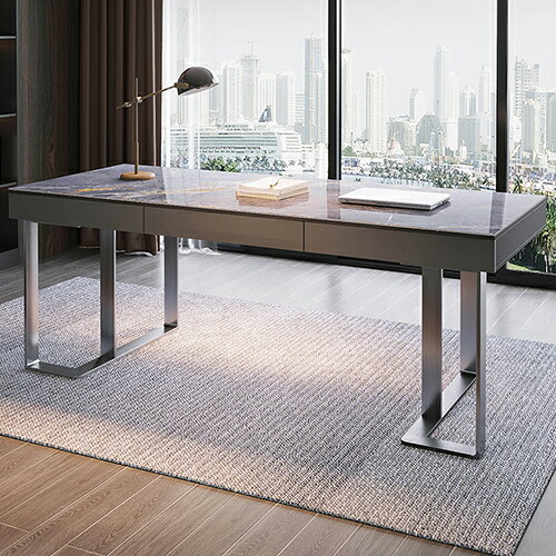 デスク 学習デスク セラミック リビングテーブル 大理石風 石目調 耐熱 学習机 勉強机 オフィス 書斎机 パソコンデスク 幅140cm 160cm 180cm 引き出し付 モダン シンプル 収納付 グレー 大理石柄 職場 耐久性 角形 高級感 グレー 大容量 オフィスデスク 在宅ワーク 新築 会社 [2]