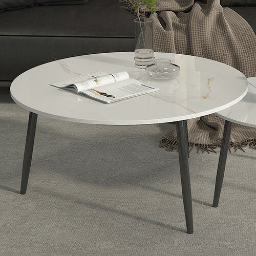 ネストテーブル サイドテーブル ローテーブル コーヒーテーブル ティーテーブル 丸いテーブル センターテーブル セラミック 2個セット 入れ子式 大理石風 幅80 60cm 大理石調 ホワイト グレー 耐熱 手入れ簡単 円卓 円形 耐摩耗 艶消し おしゃれ 高級 コンパクト【 HBZF】