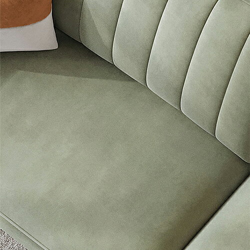 ソファ ソファー sofa 2人掛け 2P 3P 二人掛け 三人掛け ワンルーム コンパクト 高反発 肘掛付き 脚付 大きめ 大きめソファ 幅190cm 北欧 グリーン パイル生地 ウレタン 無垢材 [3]