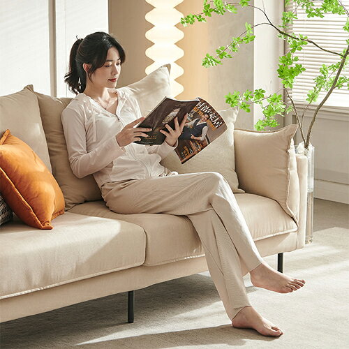 ソファ ソファー sofa 1人掛けワンルーム コンパクト 背もたれ付き 脚付き 肘掛付 高反発 8色展開 ヨーロッパ風 高級感 ベージュ- イエロー グレー グリーン ホワイト ファブリック ウレタン 無垢材 [2]