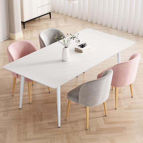 ダイニングテーブル 幅140cm 4人掛け セラミック ホワイト 柄無し リビングテーブル 幅160cm 6人 かわいい モダン シンプル 高級感 韓国風 幅120cm 白 大理石調 オシャレ 食卓 食事テーブル キズに強い 高級感 角形 ホテル 会議テーブル 接待用 マンション 新生活応援 角型