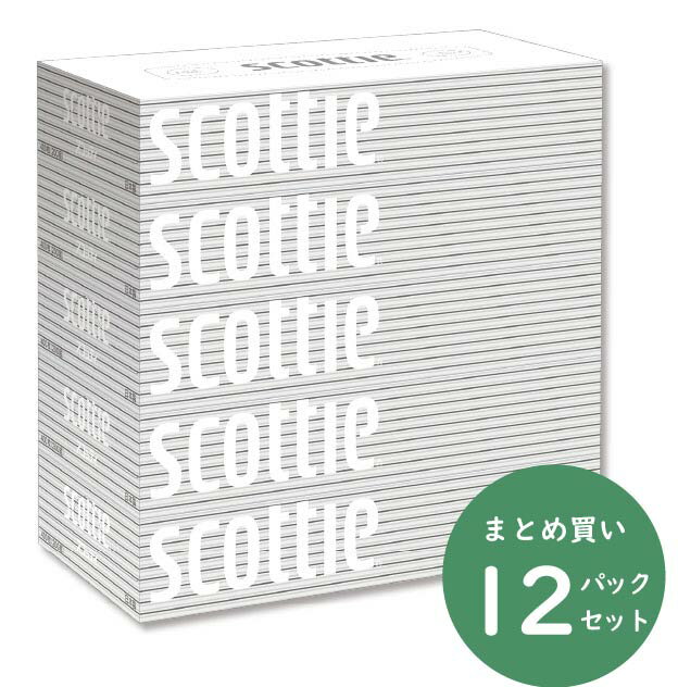 スコッティ ティシュー200組×5箱×12パック ティッシュペーパー