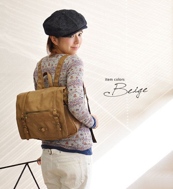 e-zakkamania stores | 라쿠텐 일본: anello 아네로룬크 대인기... 통근 통학 정기권 케이스 페이크 레더◆anello(아네로)：벨트 플랩 스퀘어 배낭