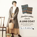 【送料無料】 コート / ゆるやかドルマンスリーブの チェス...