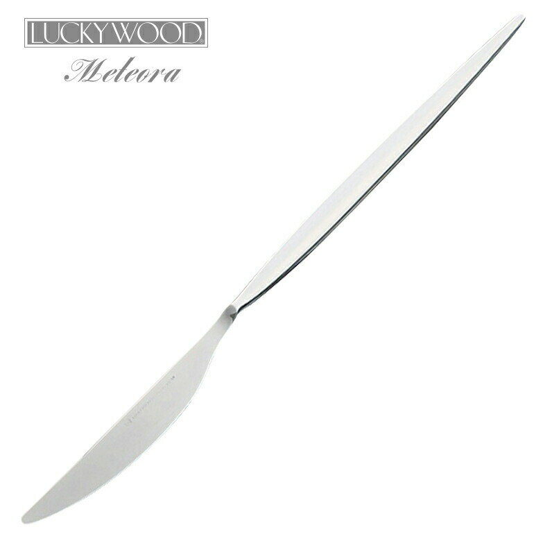 カトラリー テーブルナイフ 共柄 鋸刃 248mm LUCKY WOOD ラッキーウッド メテオラ ナイフ ステンレス 0..