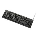 【11日1:59まで要エントリーで最大6000Pキャンペーン】ELECOM エレコムメンブレン式キーボード/108キー/USB/Lサイズ/1000万回高耐久/ブラック TK-FCM062BK(2344013)代引不可