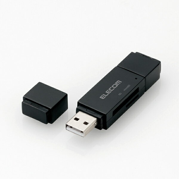 ELECOM エレコムスマホ・タブレット用メモリリーダライタ USB/microUSB 34in1 ブラック MRS-MBD09BK(2484127)送料無料