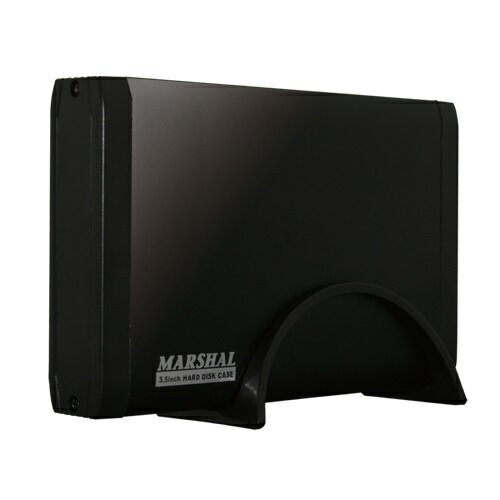 【18日は24時間限定クーポン配布！】MARSHAL マーシャルUSB3.0対応3.5インチHDD用外付けケース ブラック MAL-5235SBKU3(2410168)送料無料