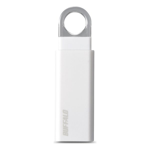 【18日は24時間限定クーポン配布！】BUFFALO バッファローUSB3.0フラッシュメモリ 32GB ホワイト RUF3-KS32GA-WH(2433429)代引不可 送料無料
