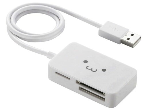 【25日は24時間限定クーポン配布!】ELECOM エレコムUSB 2.0対応メモリカードリーダー MR-A39NWHF1 USB 54in1 ホワイト(2372572)代引不可 送料無料 【25日は24時間限定クーポン配布!】ELECOM エレコムUSB 2.0対応メモリカードリーダー MR-A39NWHF1 USB 54in1 ホワイト(2372572)代引不可 送料無料