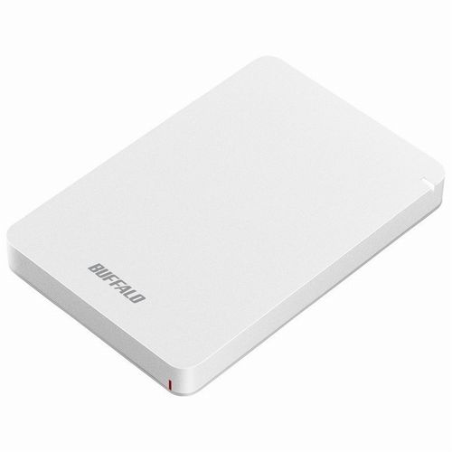 【10日は24時間限定クーポン配布】BUFFALO バッファローポータブルHDD 1TB ホワイト HD-PGF1.0U3-WHA(2472040)送料無料