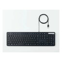 ELECOM エレコム抗菌 有線薄型フルキーボード ブラック TKFCM108KBK(2508141)代引不可(2)