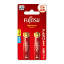 【19日20時〜数量限定クーポン配布】Fujitsu 富士通 フジツウハイパワー アルカリ乾電池 単4-2B 単4形 2個パック 1.5V LR03FH 2B(...