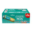 【19日20時〜数量限定クーポン配布】Fujitsu 富士通 フジツウロングライフプラス単3-40P アルカリ 乾電池 ロングライフプラス単3形40本 LR6L...