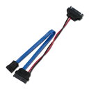 【19日20時~数量限定クーポン配布】AINEX アイネックスSATA電源変換セットコネクタ データケーブル20cm SLS-3002SA(2245123)送料無料