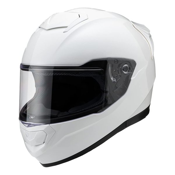 山城 YAMASIRO ヤマシロバイク用 フルフェイスヘルメット パールホワイト Lサイズ 59~60 全排気量対応 YH-002PWHL(2511152)送料無料
