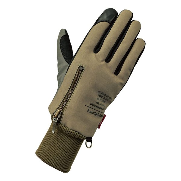 【15日は24時間限定クーポン配布！】Rosso Style Lab ロッソスタイルラボ レディースミリタリーウィンターグローブ SAND/KHAKI Sサイズ RSG-341(2553536)送料無料
