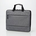 【25日は24時間限定クーポン配布!】ELECOM エレコムPC用インナーバッグ/取っ手付き/カジュアル/13.3インチ/グレー BM-IBCH13GY(2441650)代引不可 送料無料(2)
