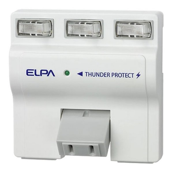 【30日は24時間限定クーポン配布】ELPA エルパスイング電源タップ 個別スイッチ AC 3個口 雷ガード A-S..